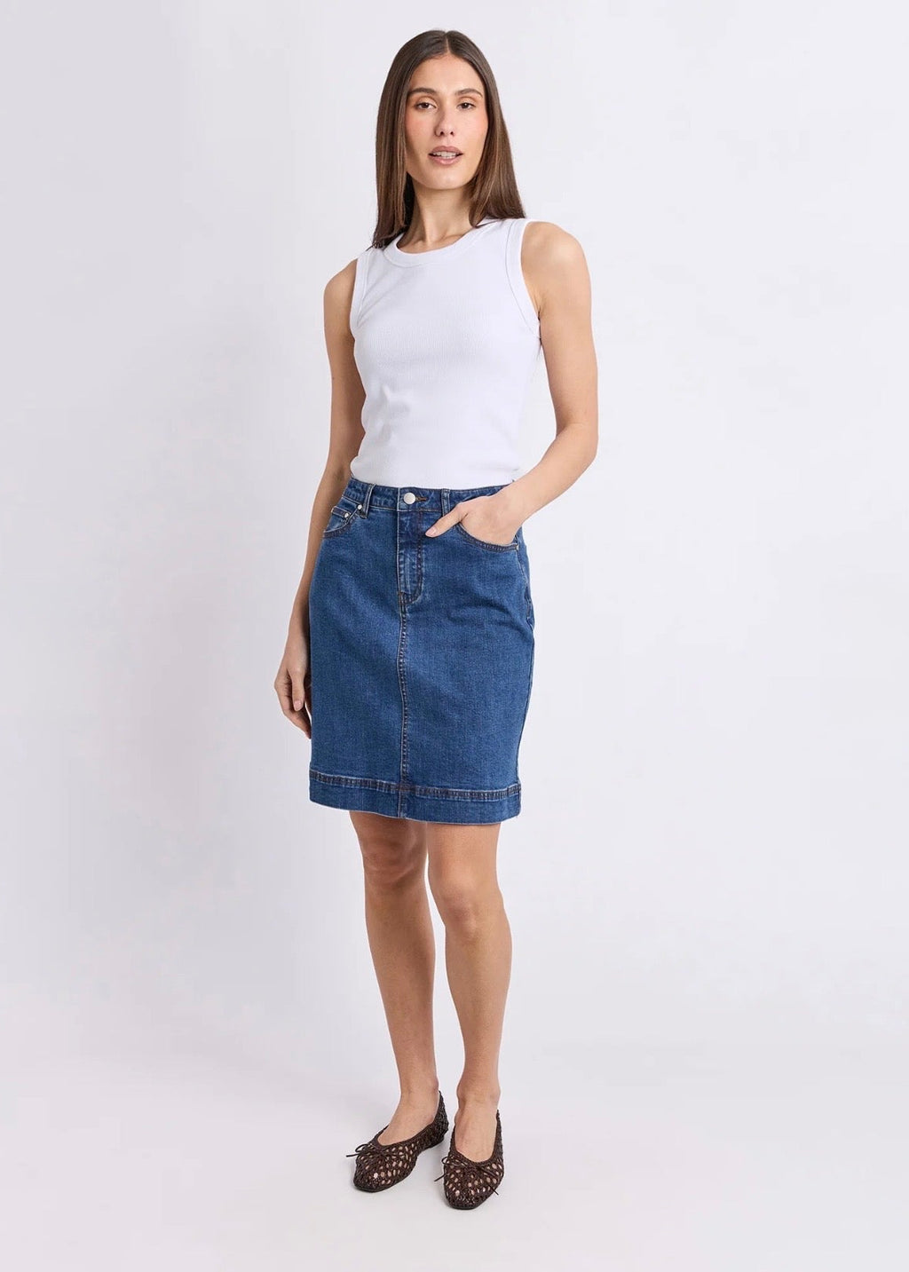 Bower Skirt ~ Denim