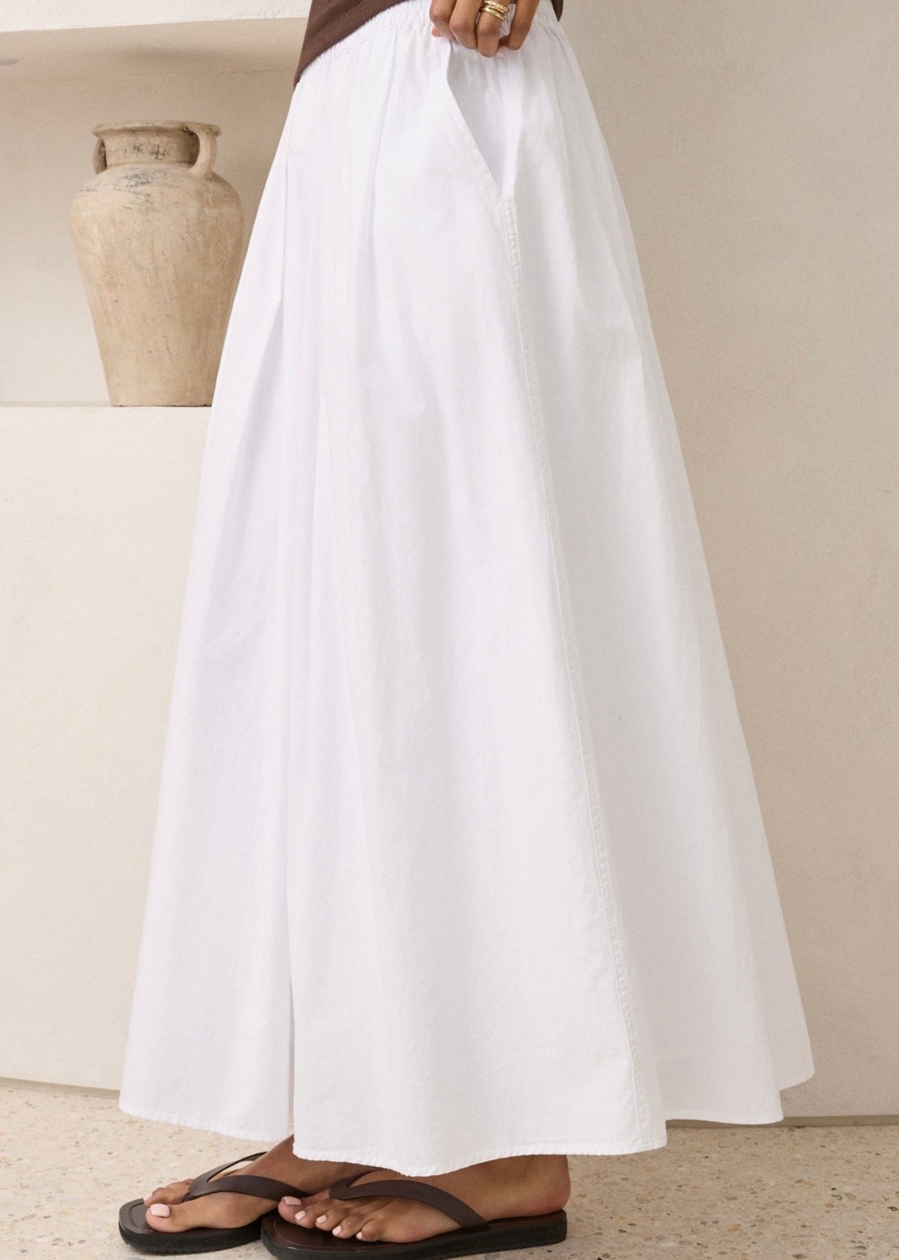 Florence Maxi Skirt ~ White