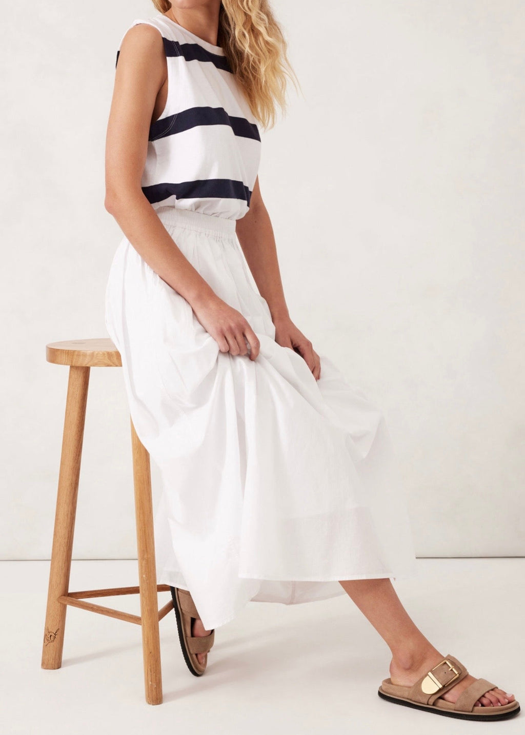 Florence Maxi Skirt ~ White