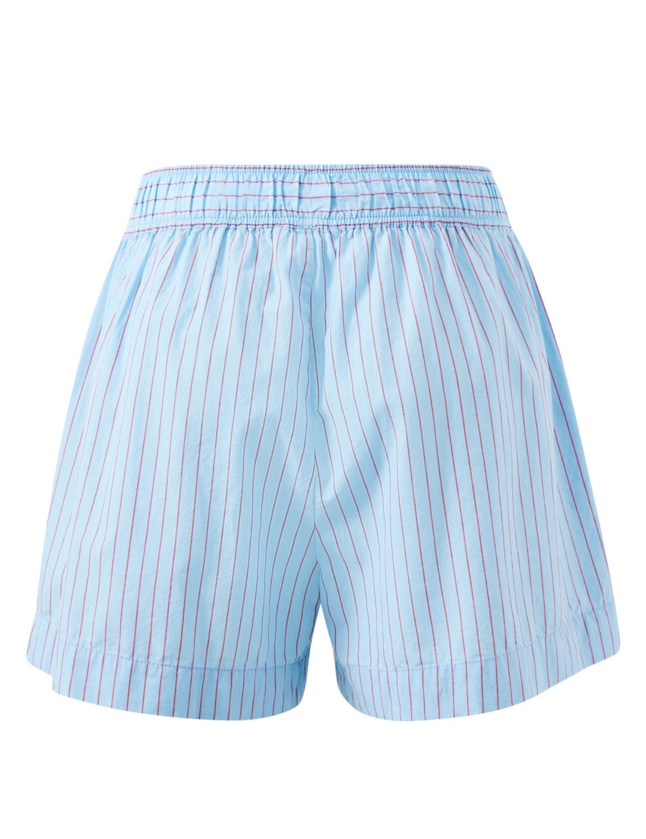Mila Short ~ Blue/Red Mini Stripe