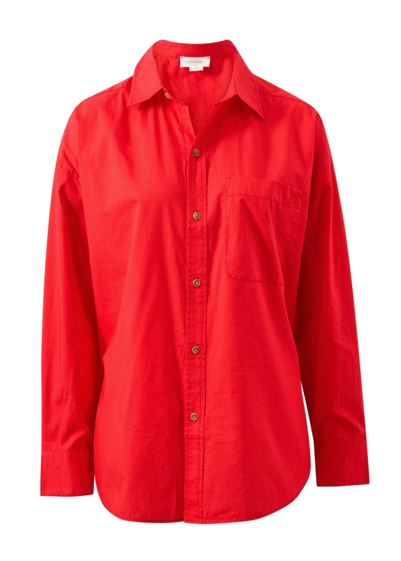 Peta Oversized Shirt ~ Heritage Red
