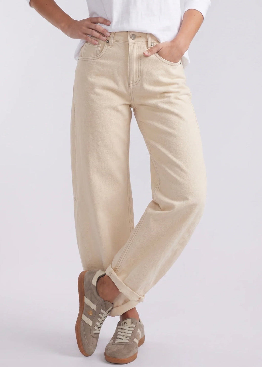 Idaho Barrel Jean ~ Ecru