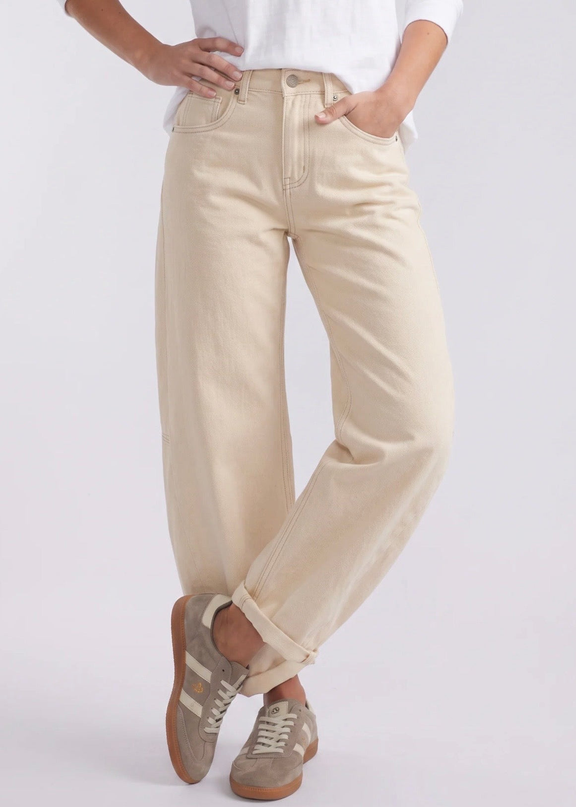 Idaho Barrel Jean ~ Ecru