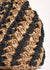 Eadie Crochet Weave Clutch ~ Black/Natural