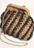 Eadie Crochet Weave Clutch ~ Black/Natural