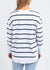 Farrah Stripe Long Sleeve ~ White/Navy