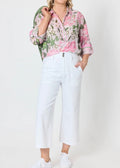 Hudson Wide Leg Crop Jean ~ White