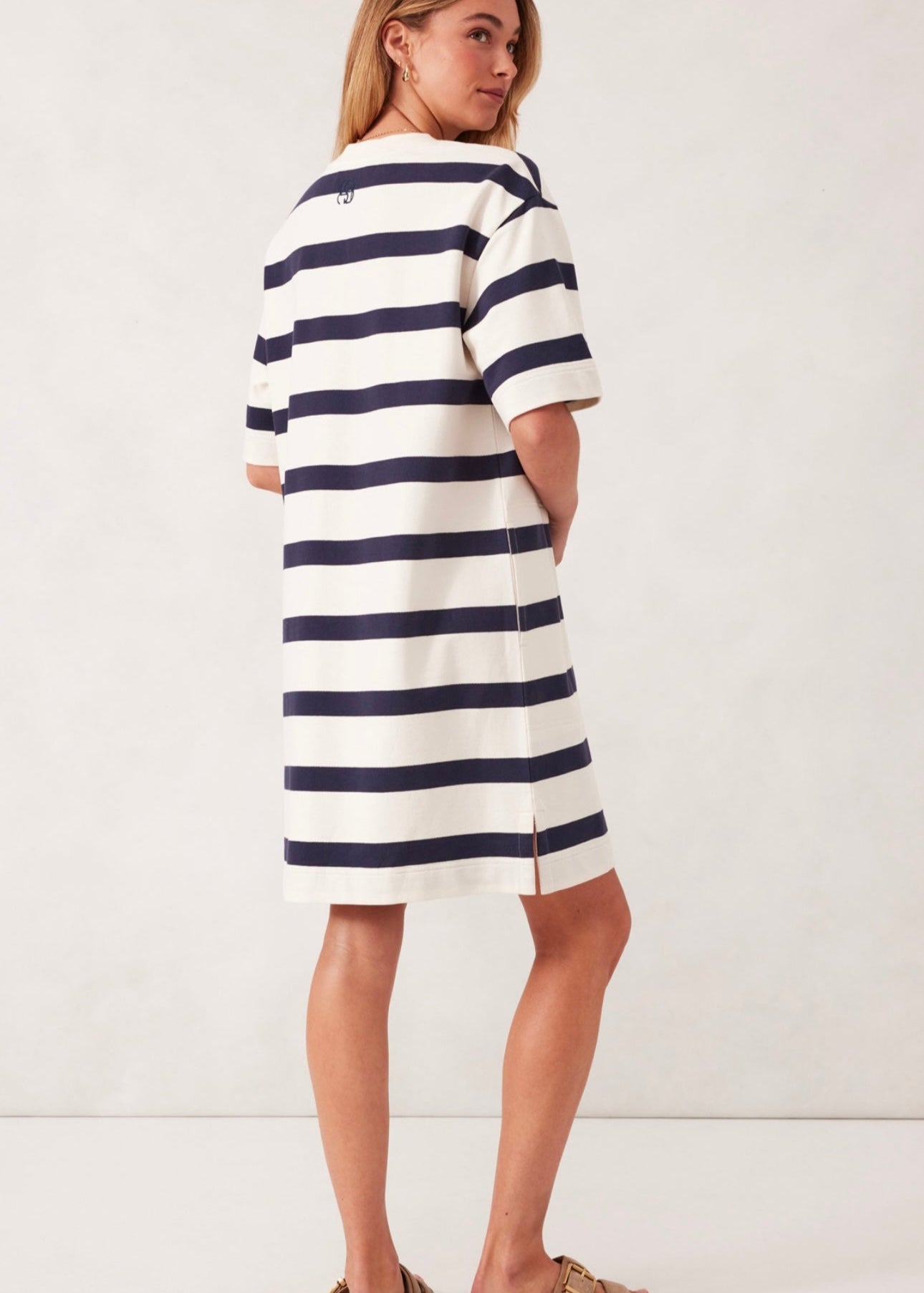 Mini Terry Dress ~ Navy