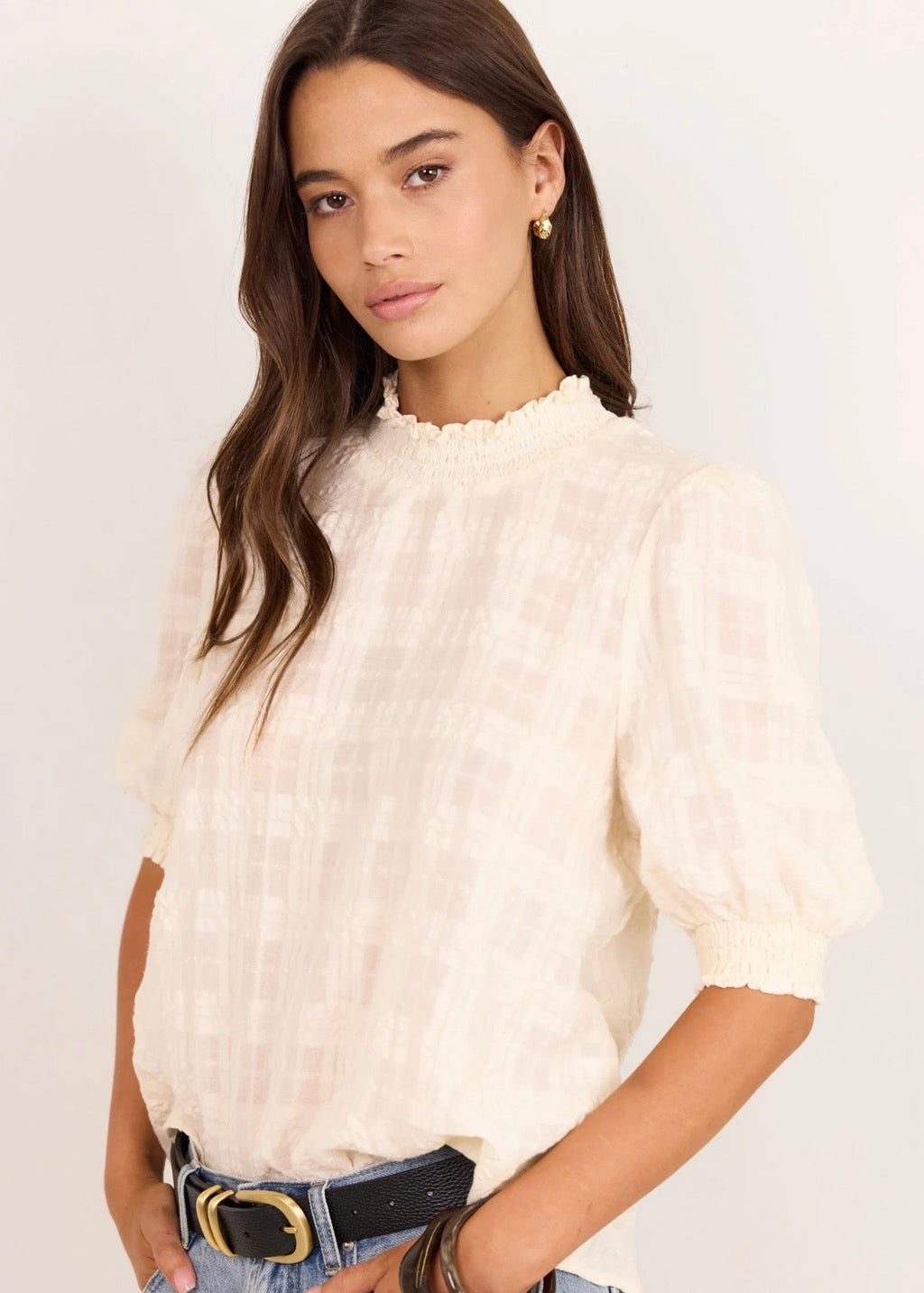 Affirming Top ~ Ivory Self Check