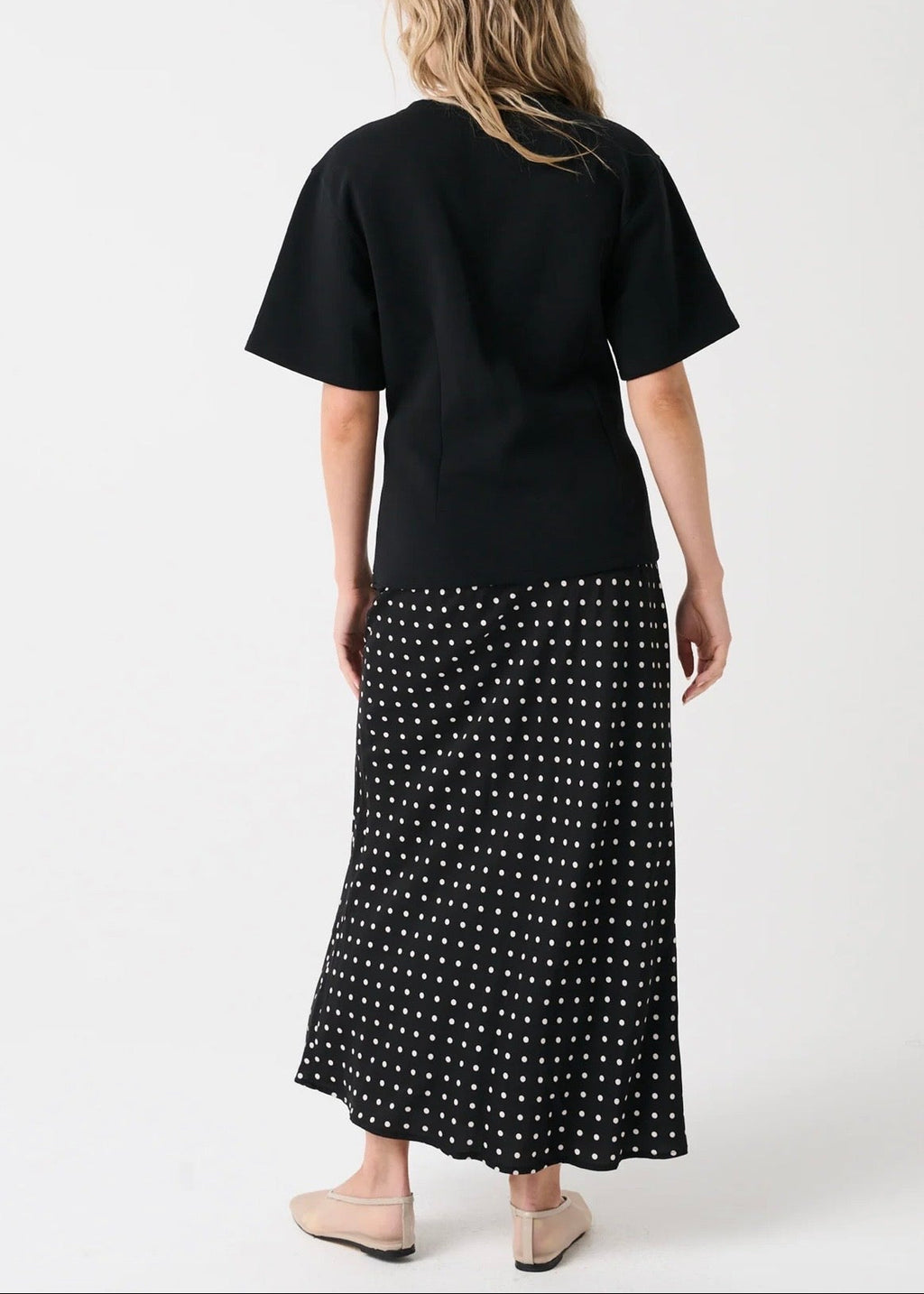Millie Slip Skirt ~ Black Spot