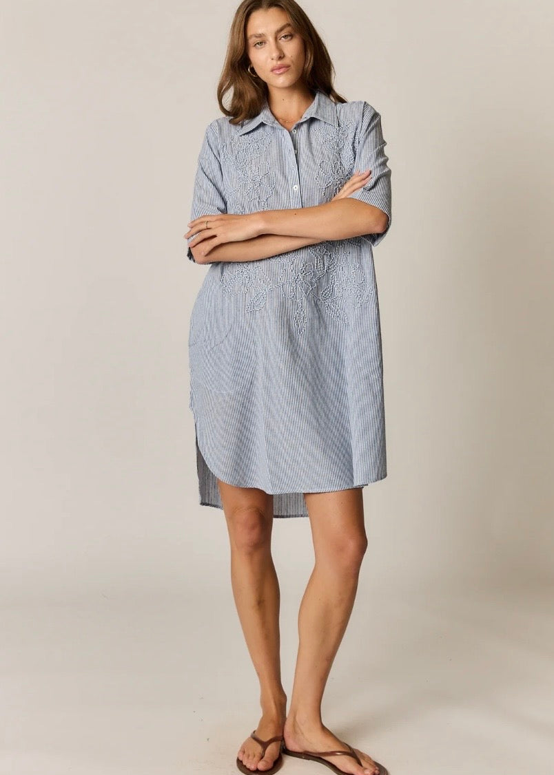 Cornelli Dress ~ Blue