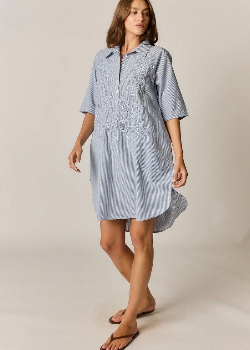 Cornelli Dress ~ Blue