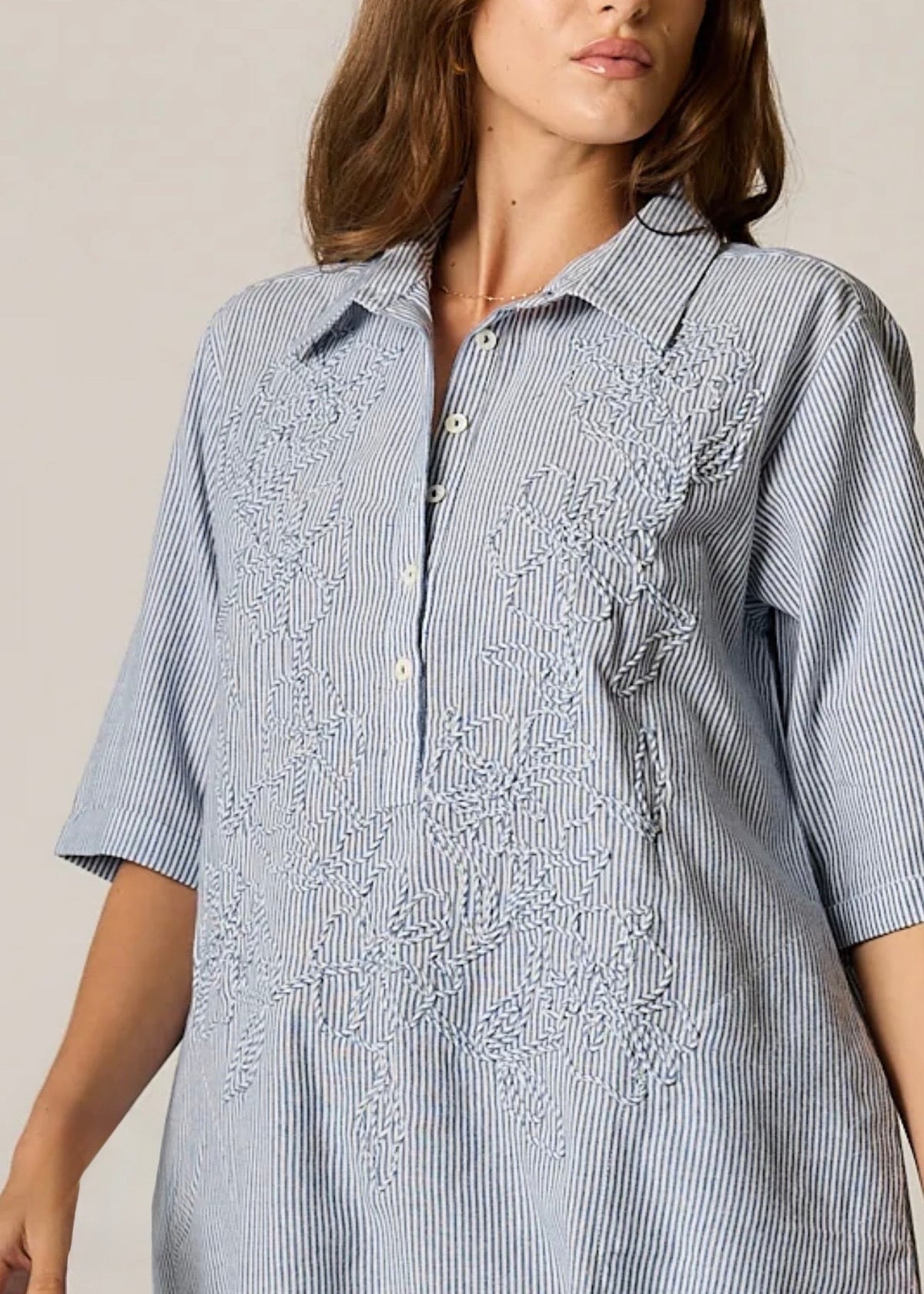 Cornelli Dress ~ Blue