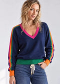 Striped Colour Knit ~ Navy