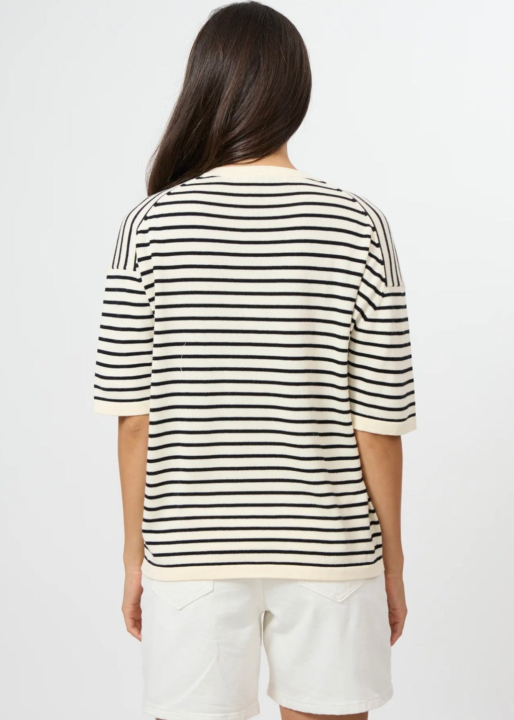 Celine Knit ~ Ivory/Black