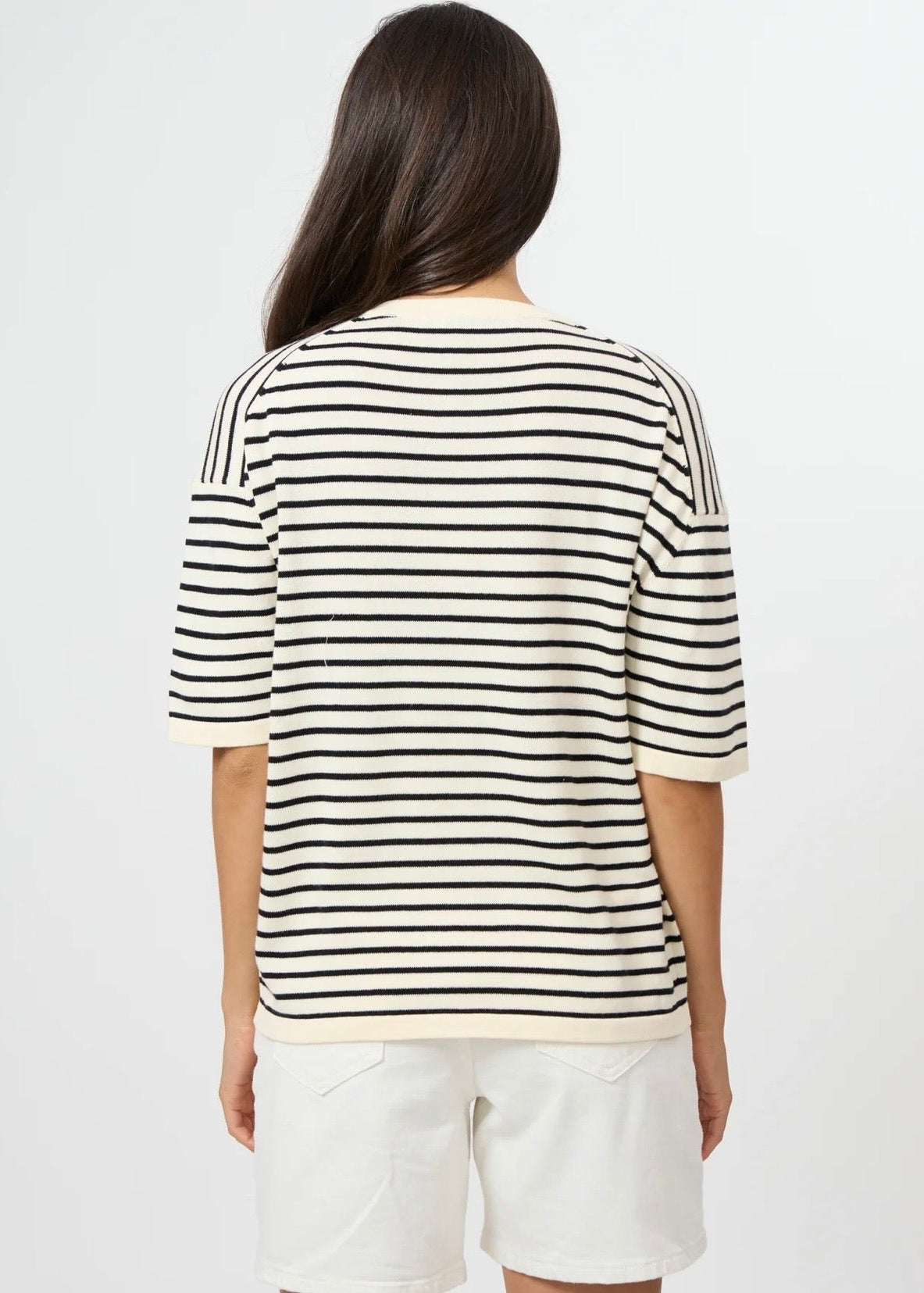 Celine Knit ~ Ivory/Black