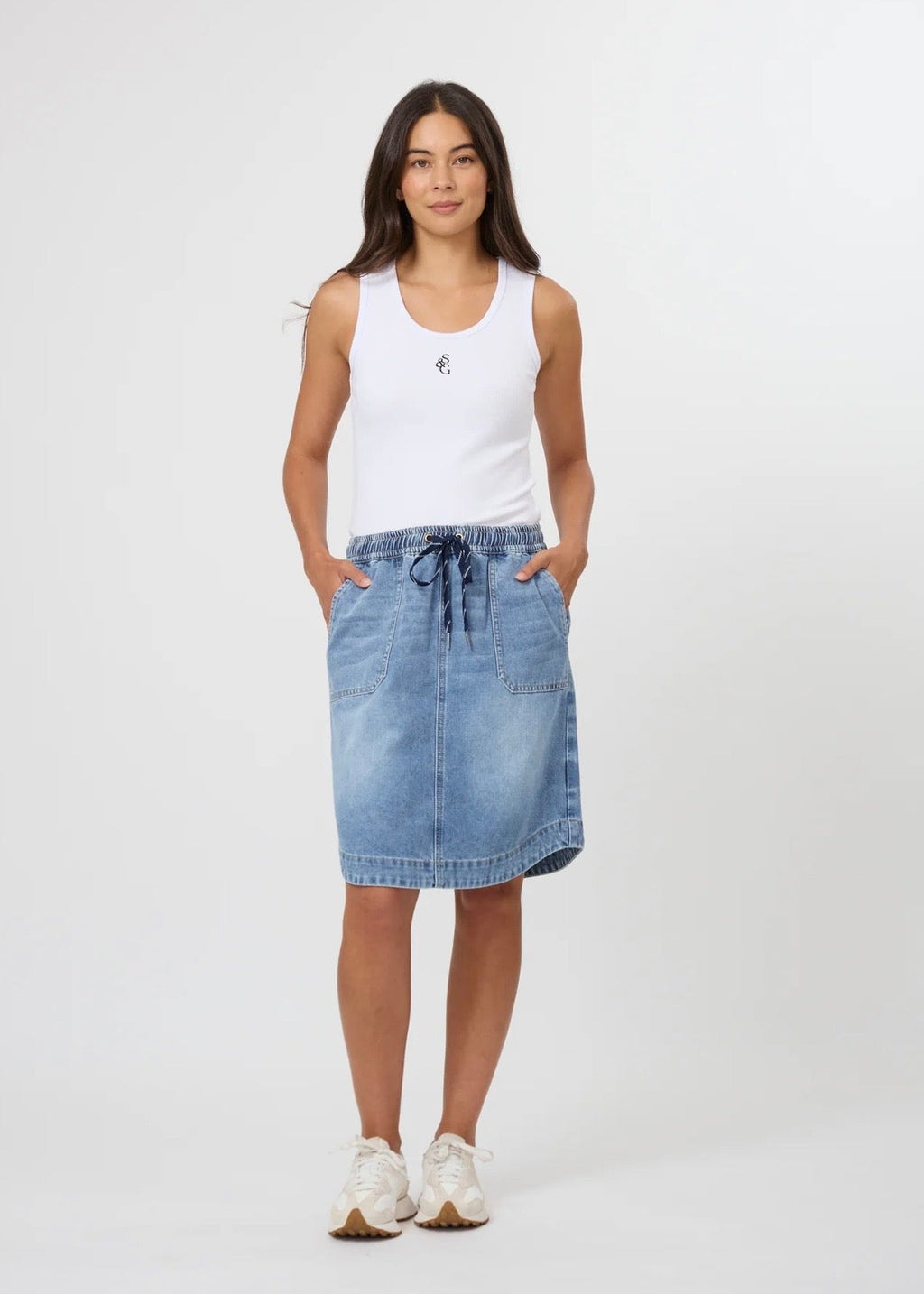 Vista Skirt ~ Mid Blue