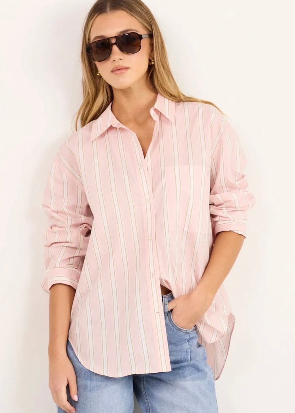 You Got This ~ Pink Beige Stripe