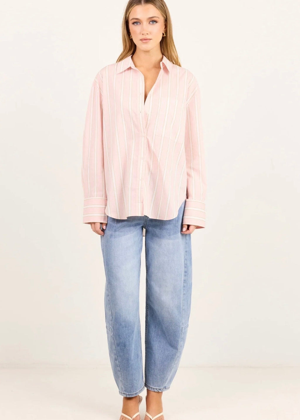 You Got This ~ Pink Beige Stripe