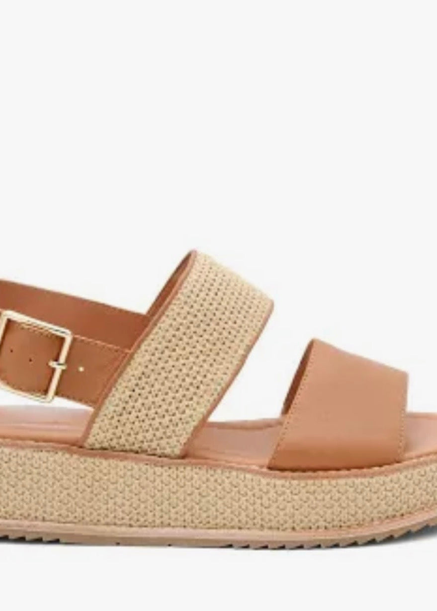 Vaiga Wedge ~ Tan/Natural