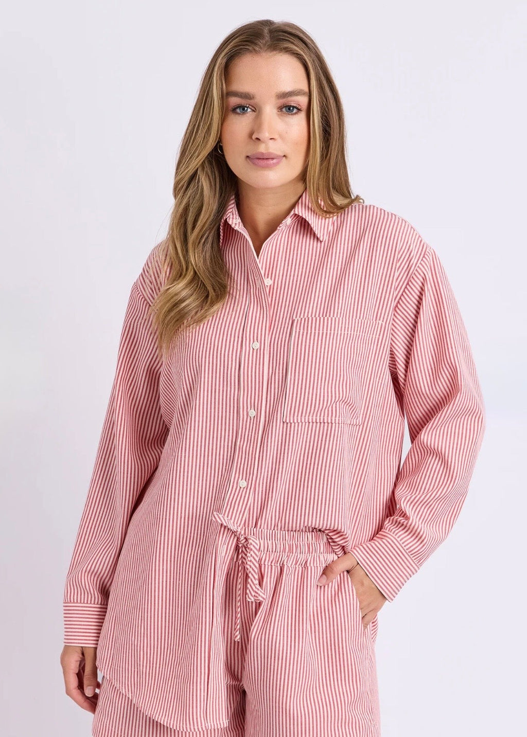 Echo Shirt ~ Red/White Stripe