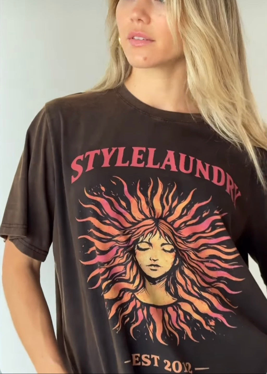 Solar T-Shirt ~ Vintage Choc