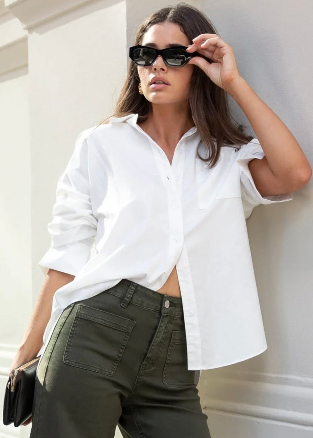 Signature Oxford Oversized Shirt ~ White