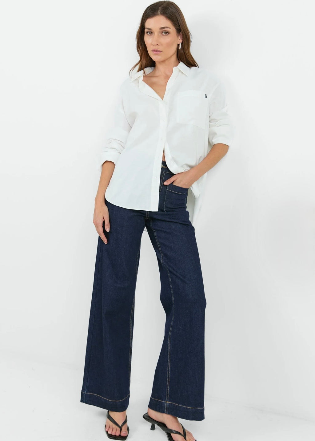 Signature Oxford Oversized Shirt ~ White