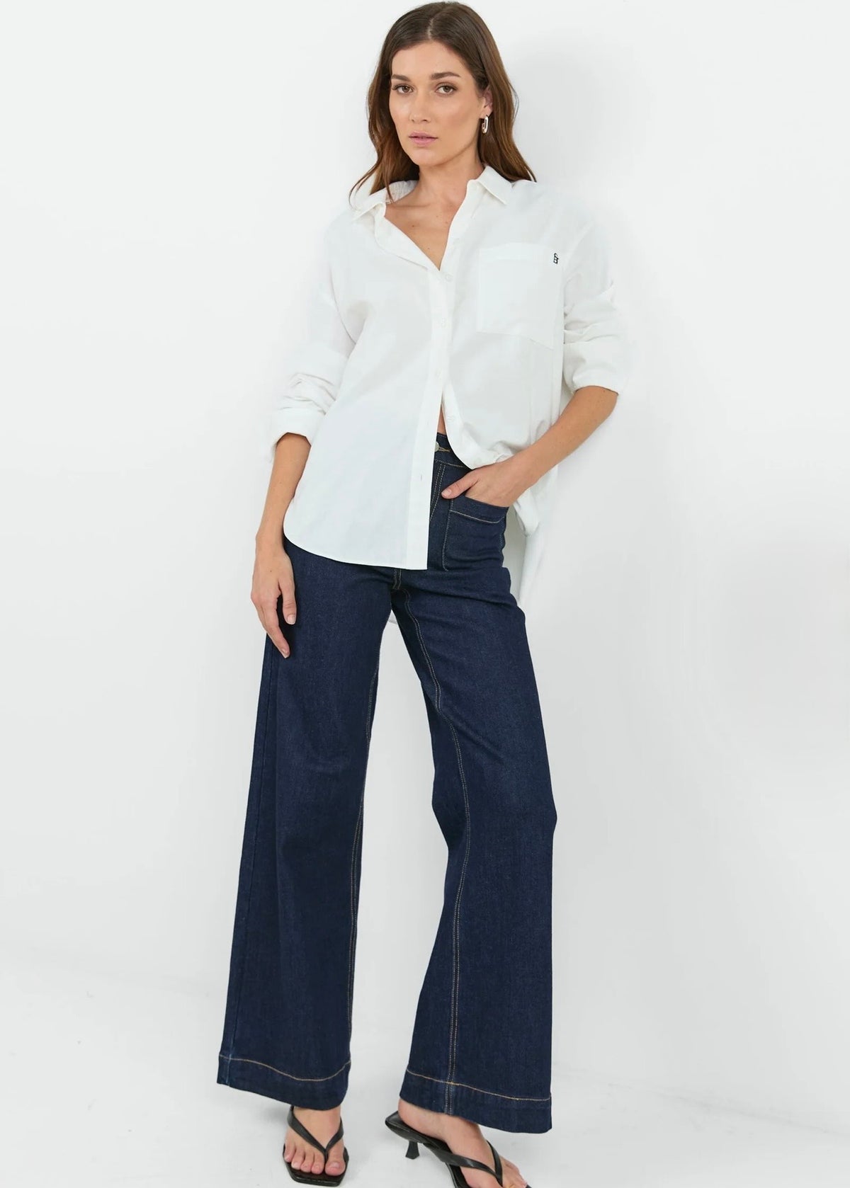 Signature Oxford Oversized Shirt ~ White