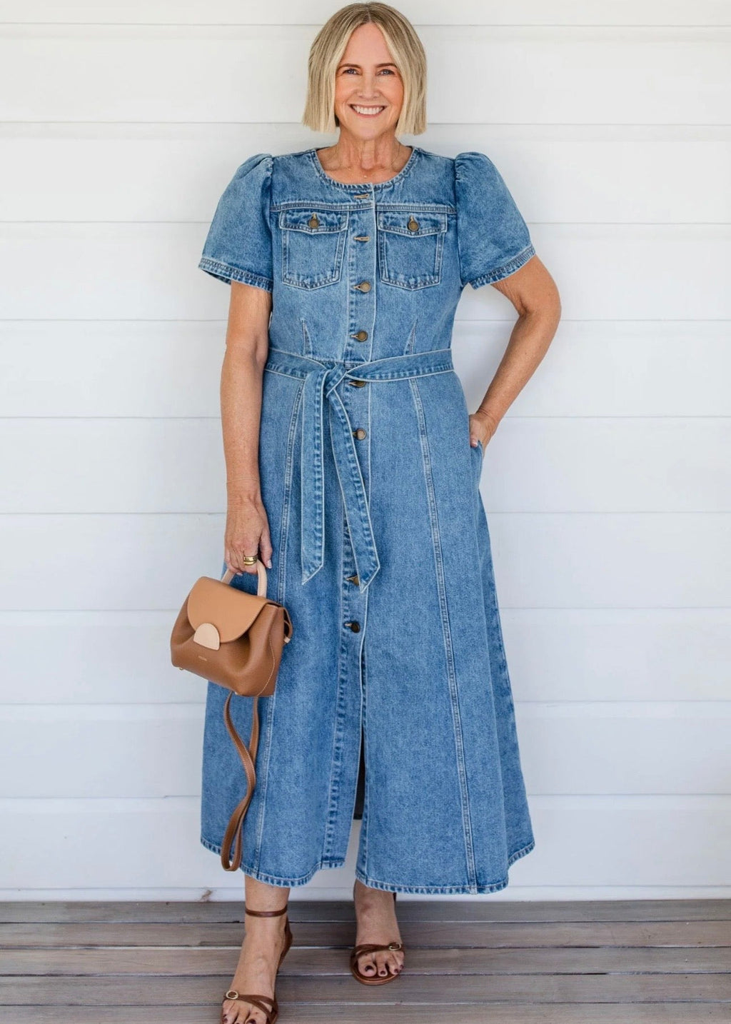 Allude Dress ~ Mid Denim