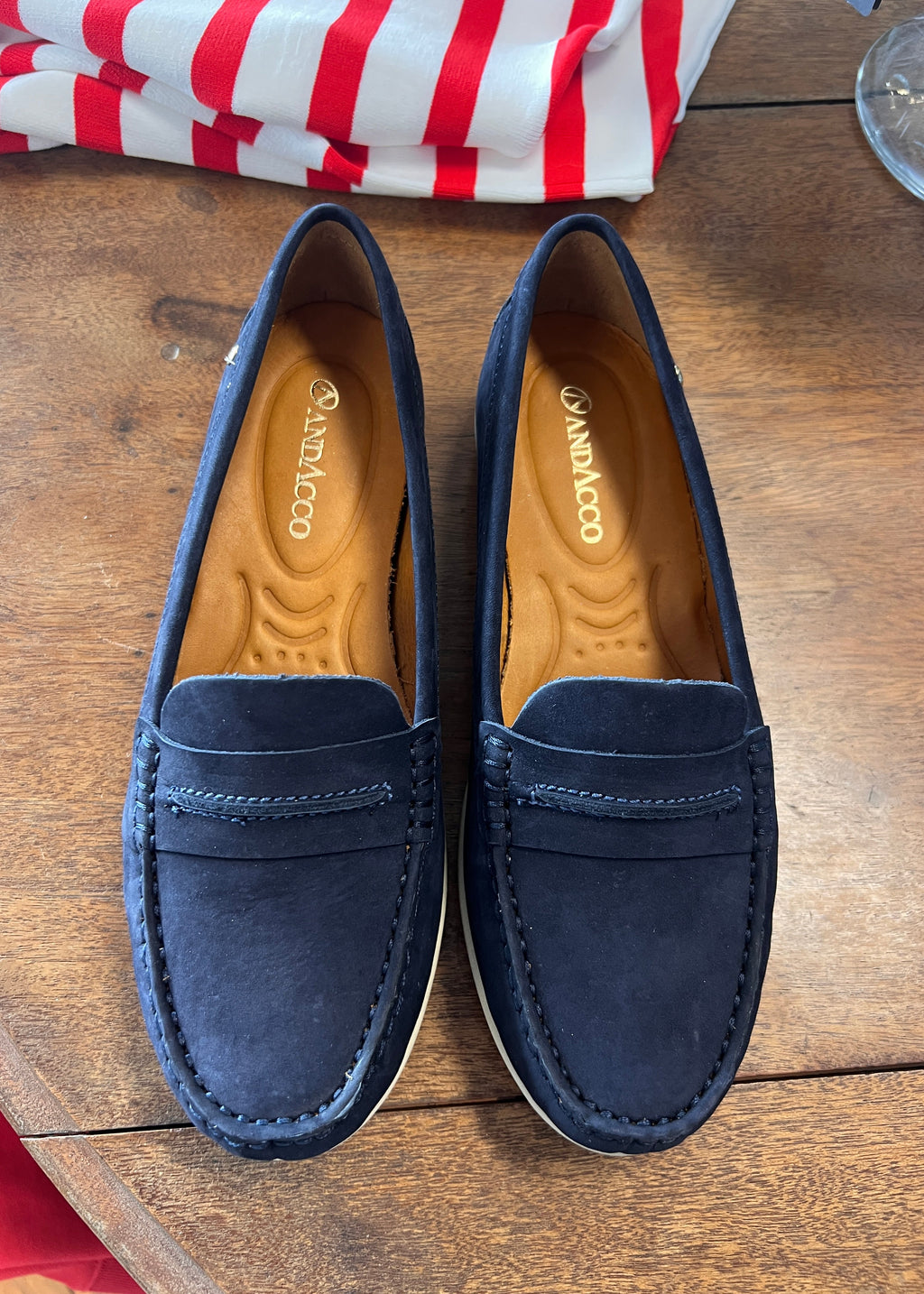 April Loafer ~ Nobuck Navy