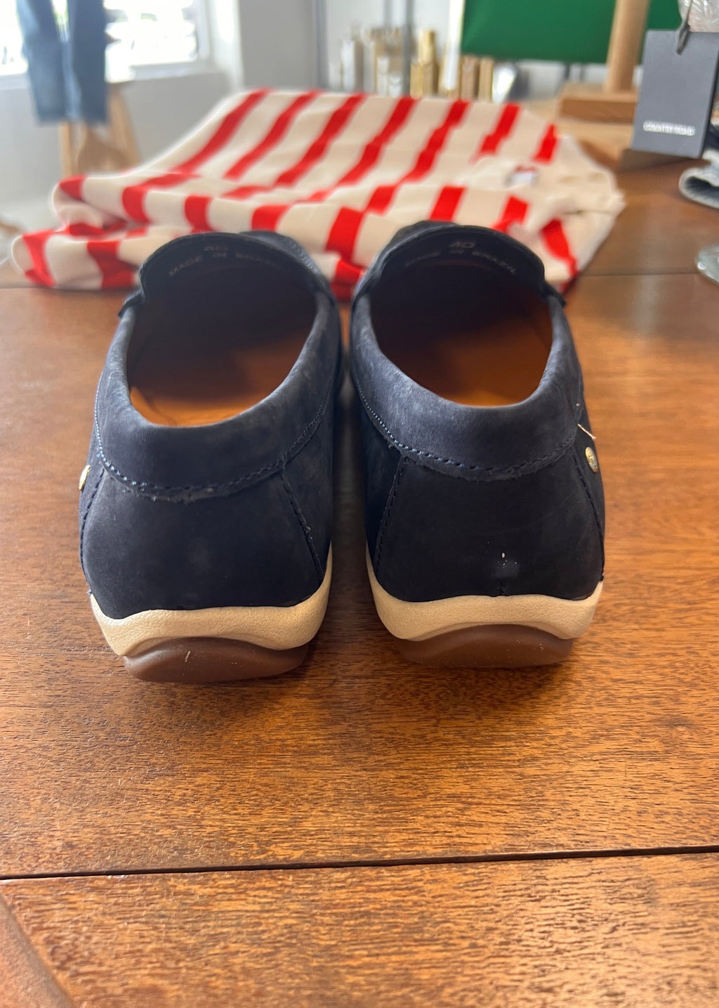 April Loafer ~ Nobuck Navy