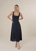Tullulah Dress ~ Navy/White