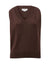 V Neck Knit Vest ~ Winter choc