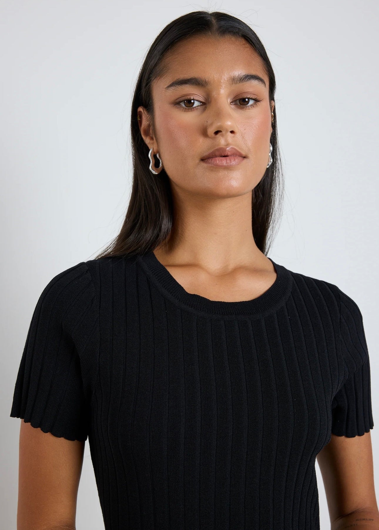 Taken Crewneck SS Dress ~ Black Stripe