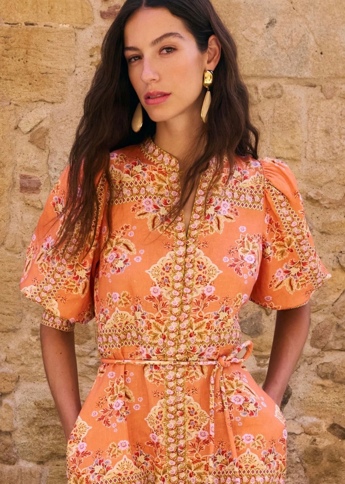 Scenic Dress ~ Marigold Glow