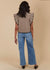 Athena Frill Top ~ Taupe
