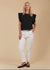 Athena Frill Top ~ Onyx