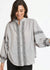 Clara Embroidered Cotton Shirt ~ Putty