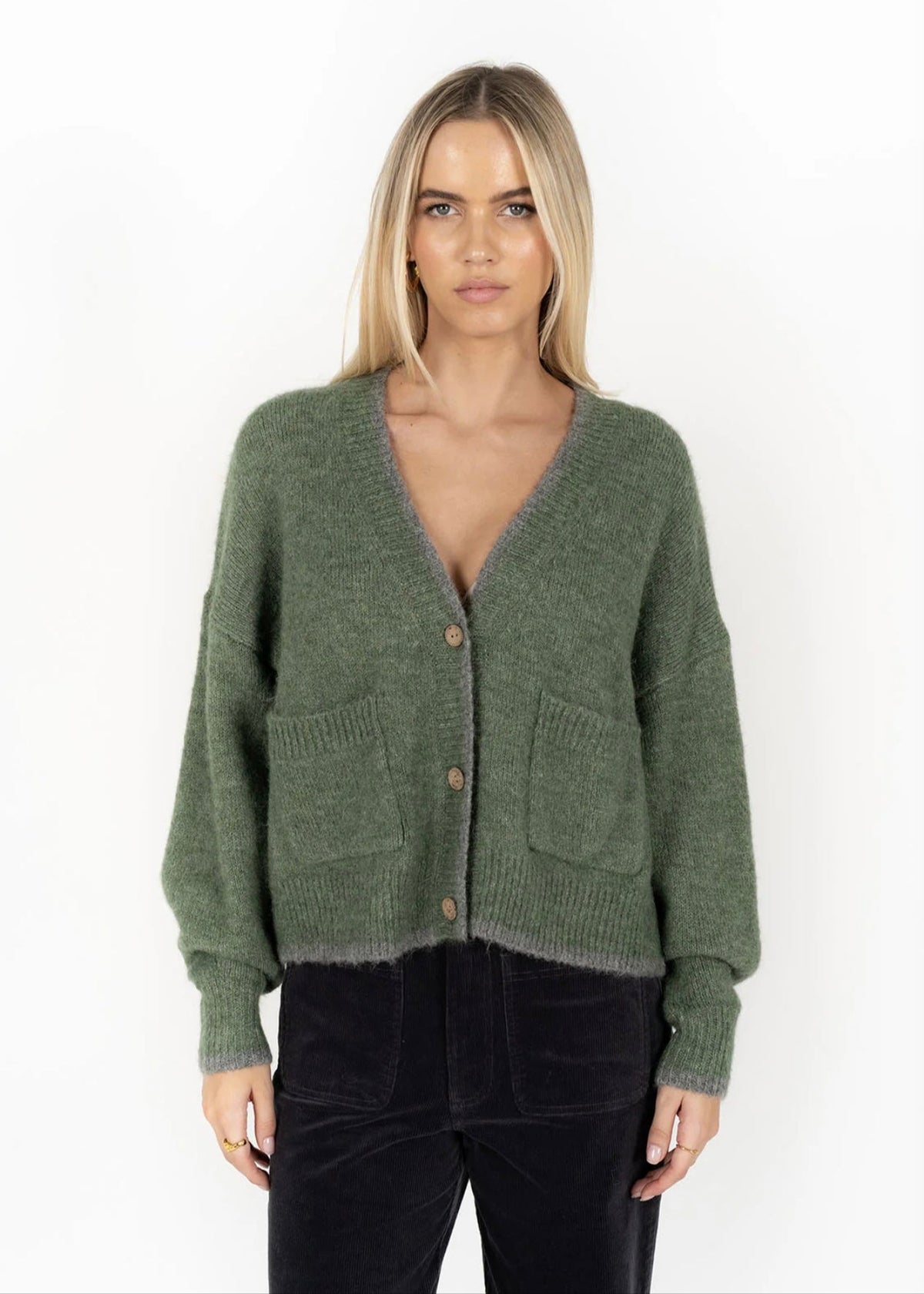 Romi Cardi ~ Green/Grey