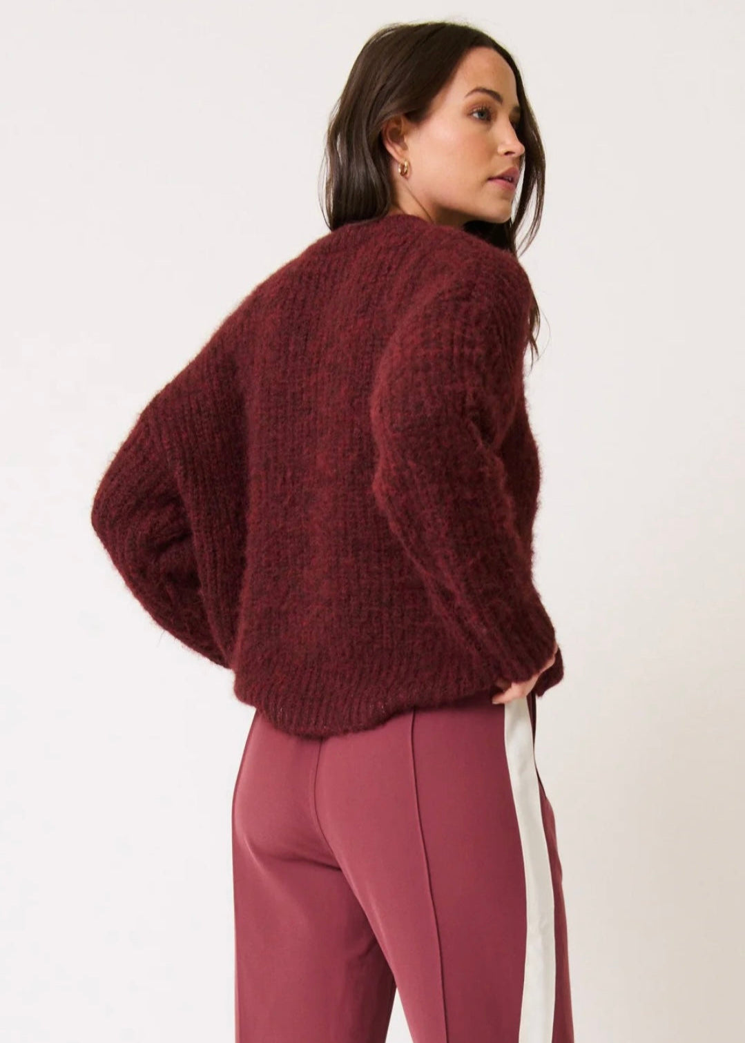 Lorenza Knit Sweater ~ Plum