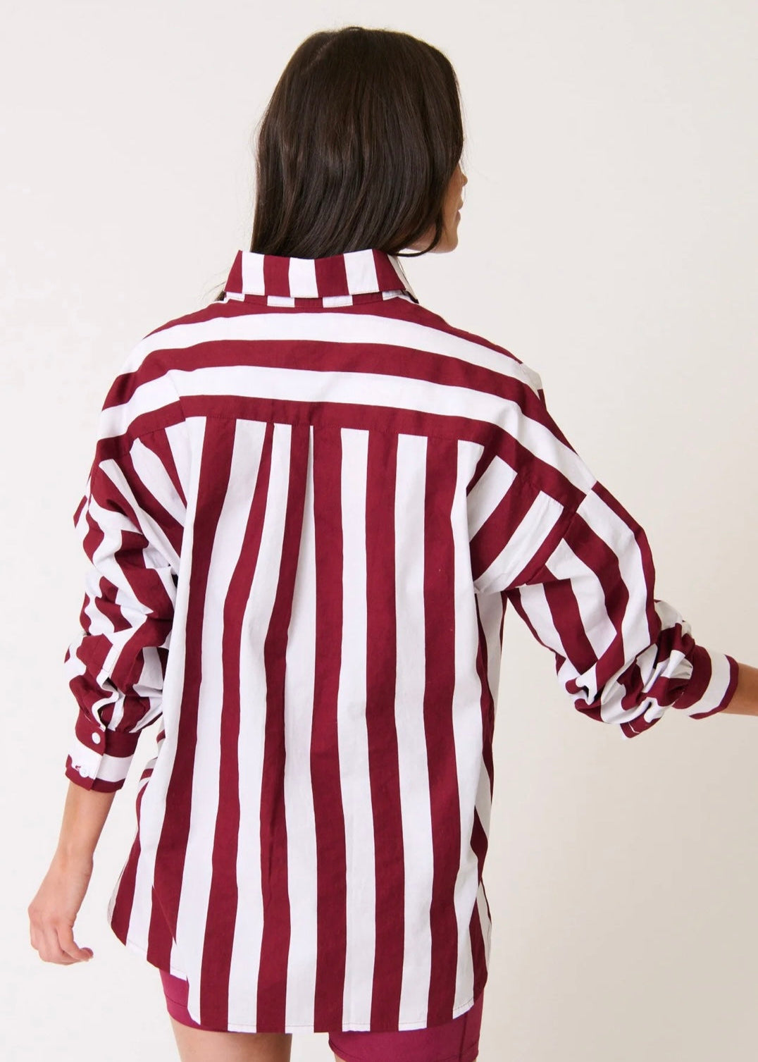 Adalyn Shirt ~ Plum Stripe
