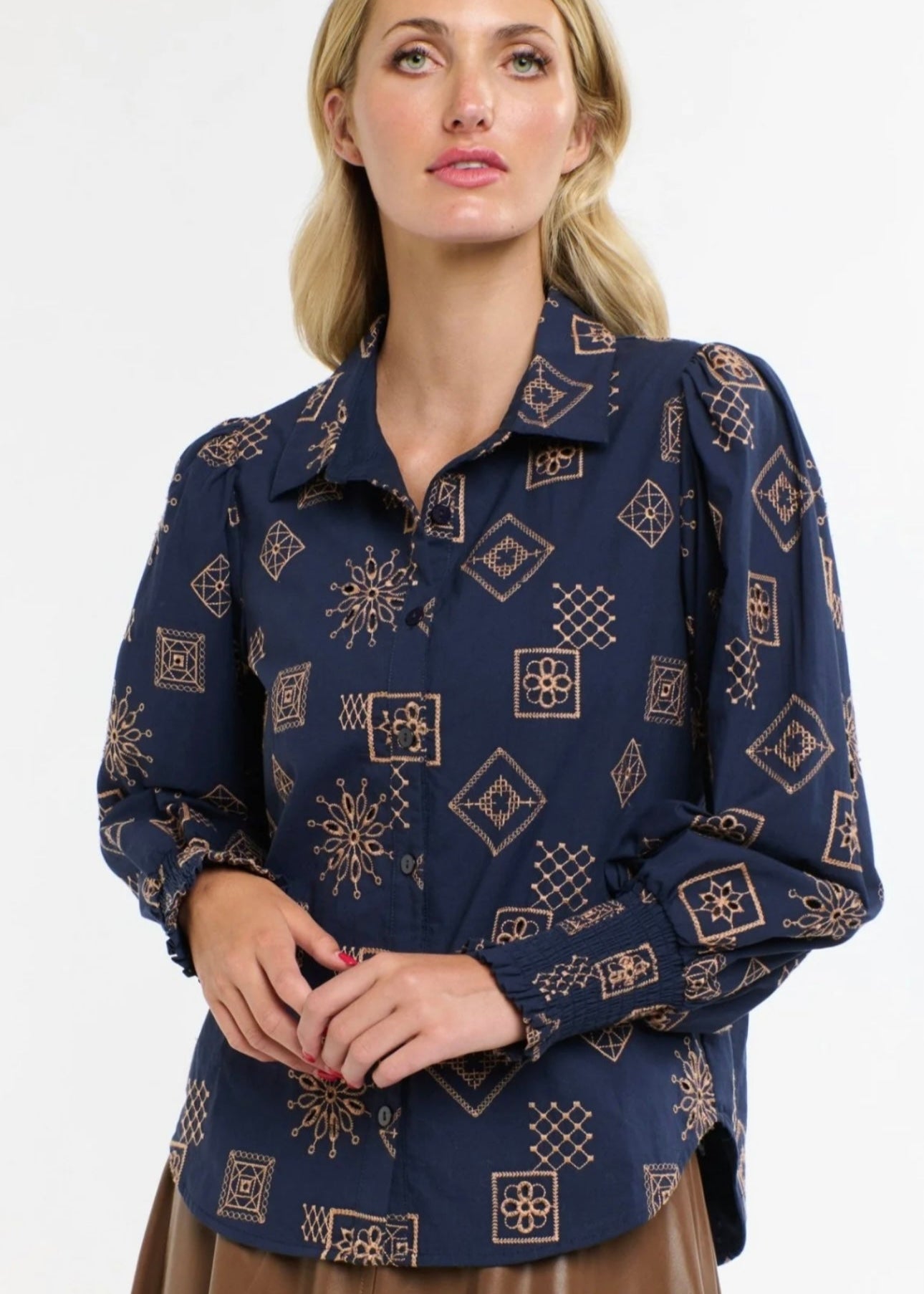 Mandala Shirt ~ Indigo