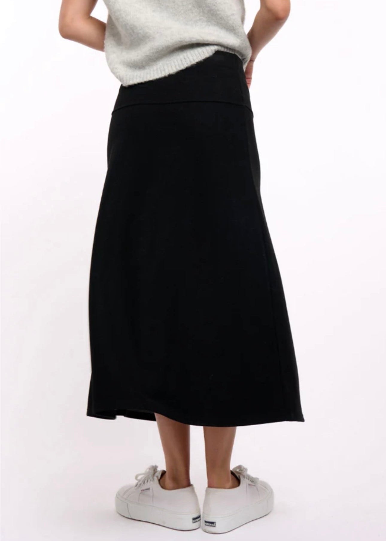 Ponte Stretch Skirt ~ Black