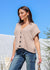 Embargo Button Vest ~ Natural