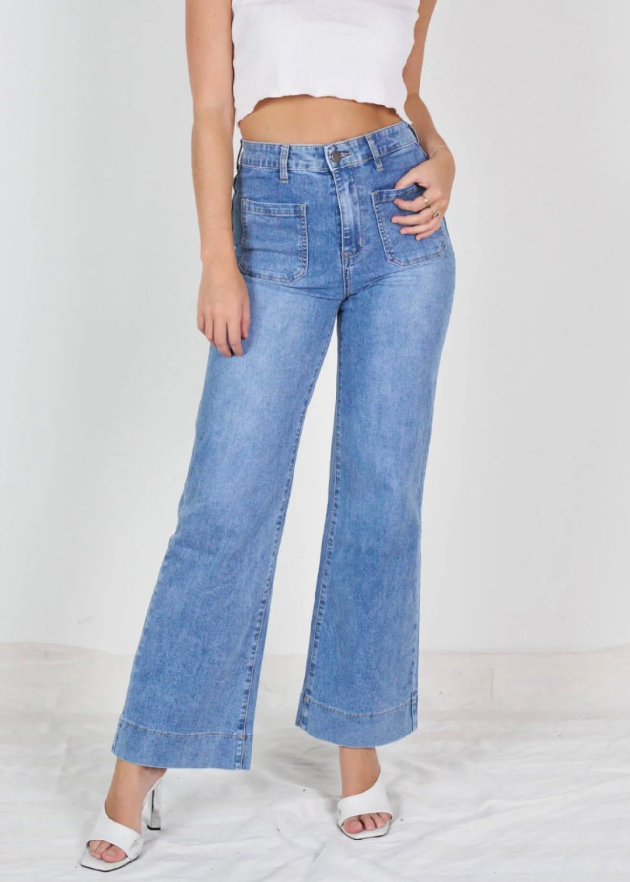 Nora Wide Leg Jeans ~ Denim