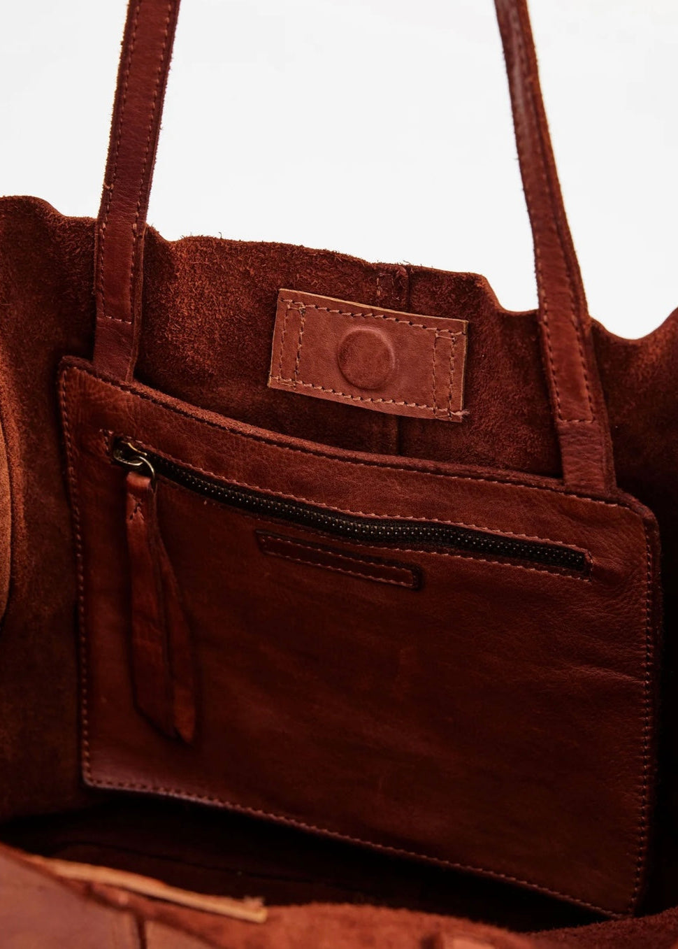 Baby Unlined Tote ~ Cognac