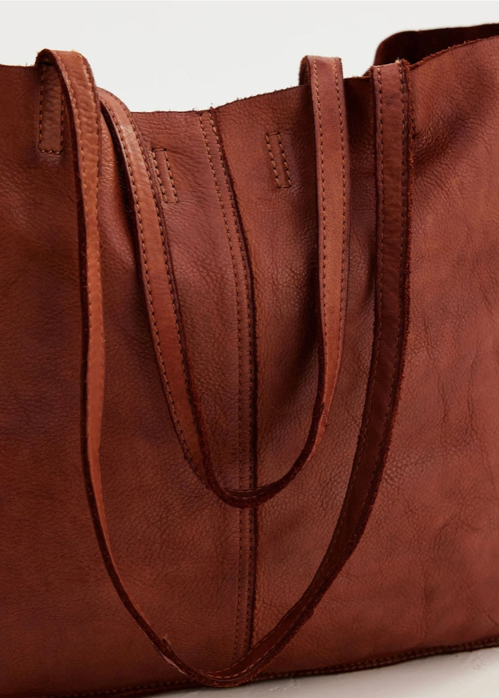 Baby Unlined Tote ~ Cognac