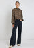 Embrace Georgette High Neck LS Top ~ Leopard