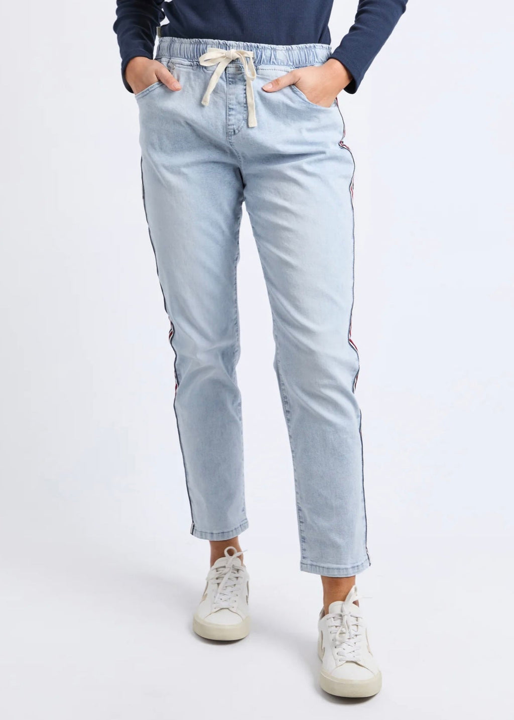 Juliette Taped Jogger ~ Vintage Blue